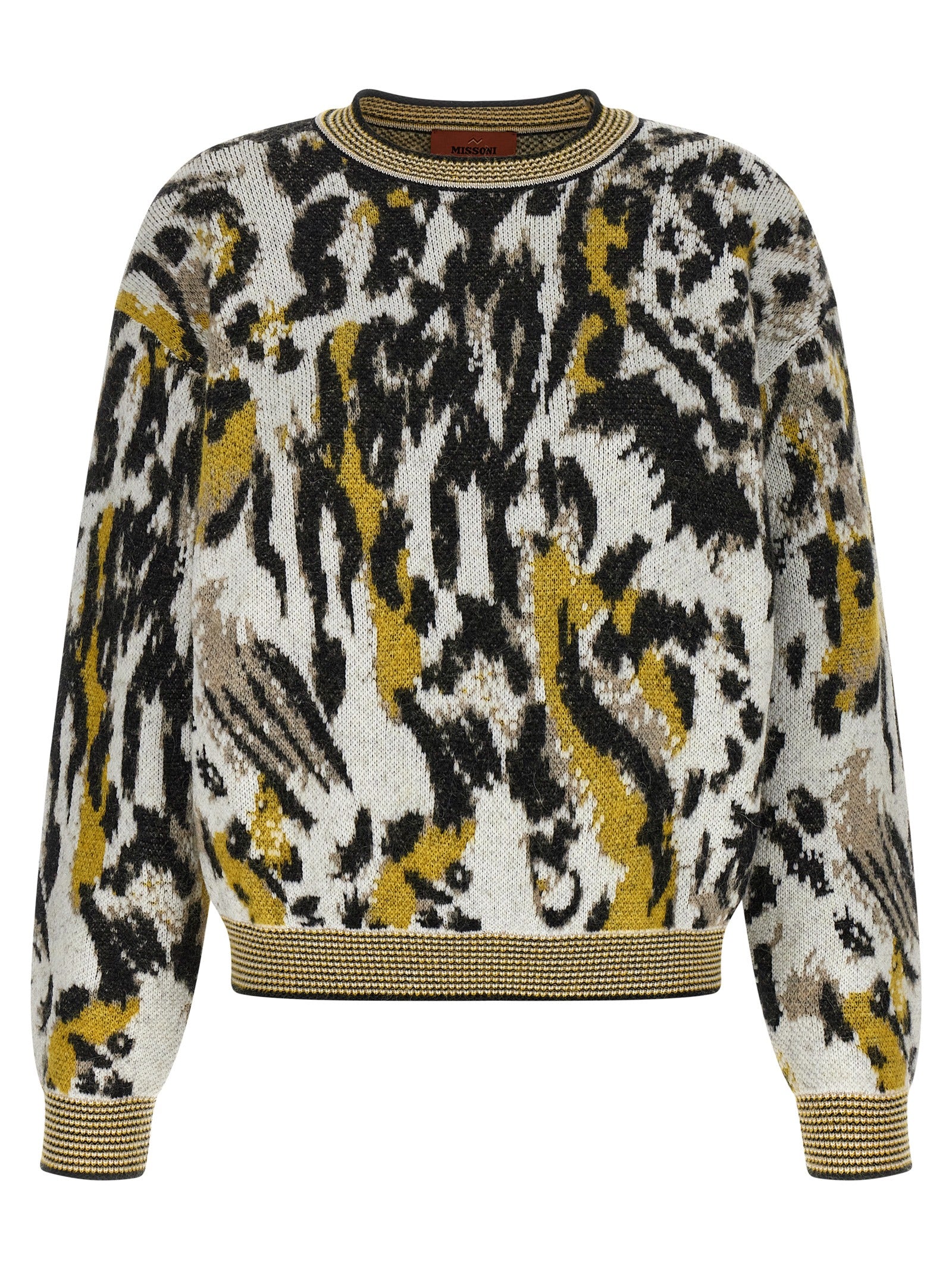 Animalier Jacquard Sweater — Multicolor