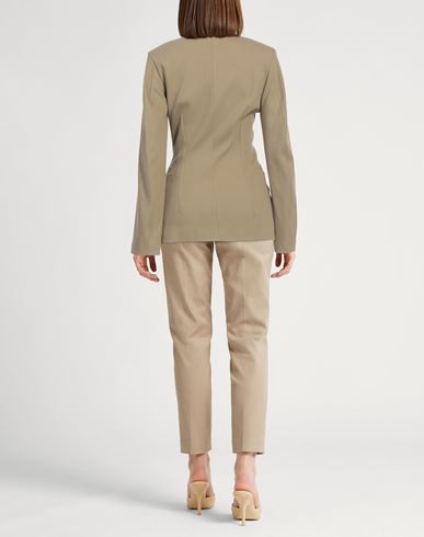 Alysi Chocolat Woman Blazer Sand Size 0 Cotton, Polyamide, Elastane
