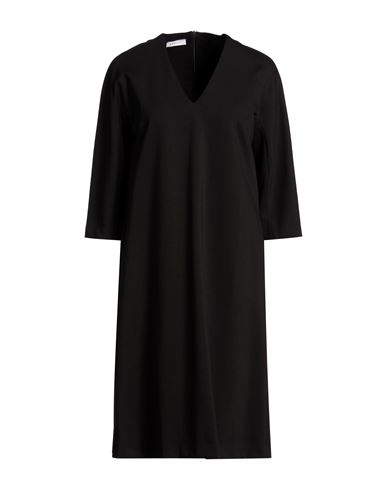 Woman Midi dress Black Size 10 Viscose, Polyamide, Elastane