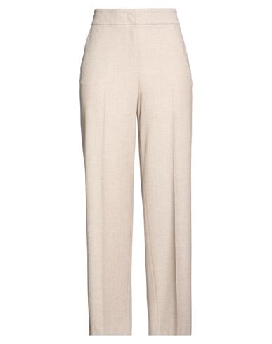 Woman Pants Beige Size 10 Virgin Wool, Viscose, Polyamide, Elastane, Polyester