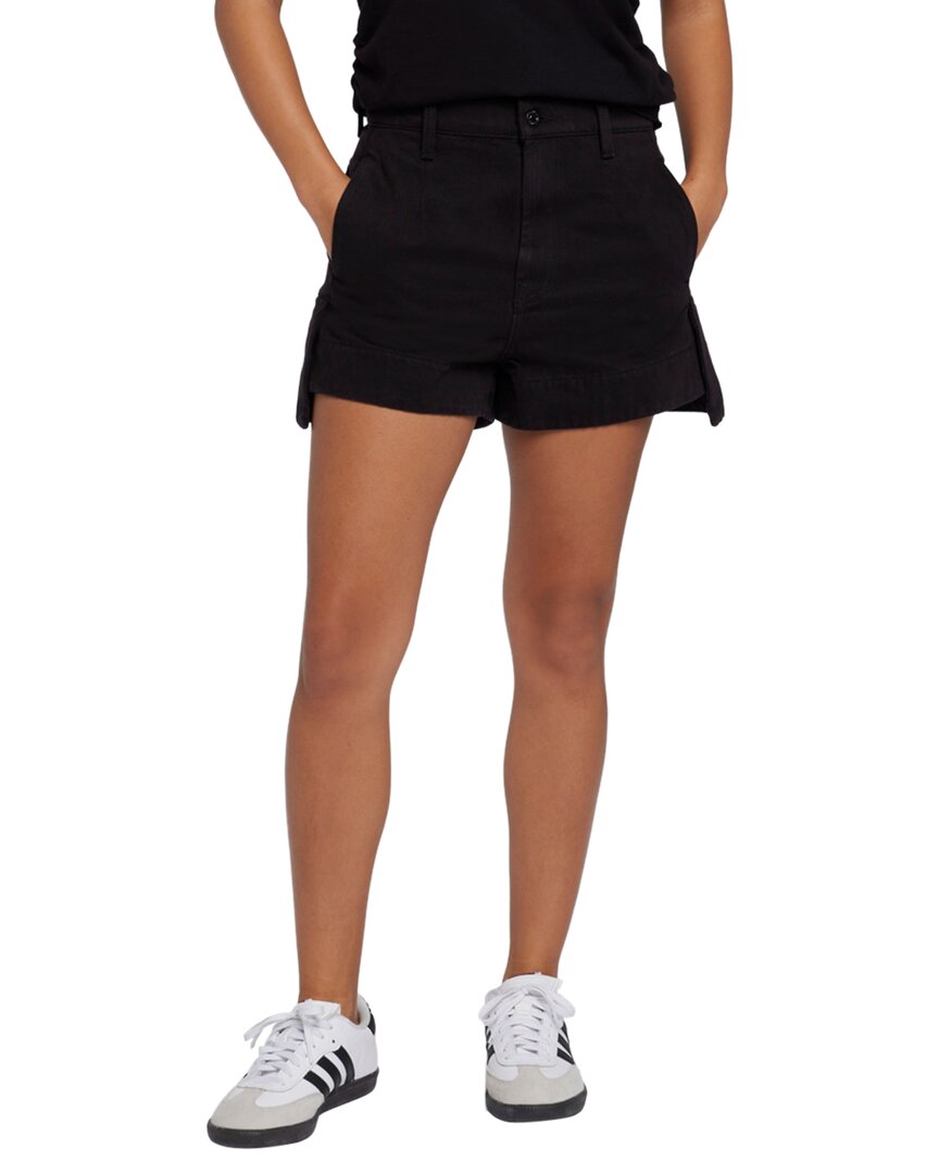Black Tailored Slouch Short Jean