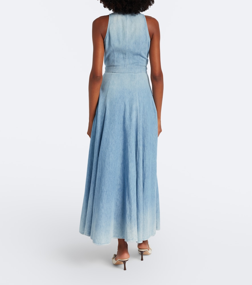 Peyten denim maxi dress