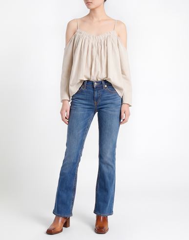 Woman Top Beige Size M Cotton