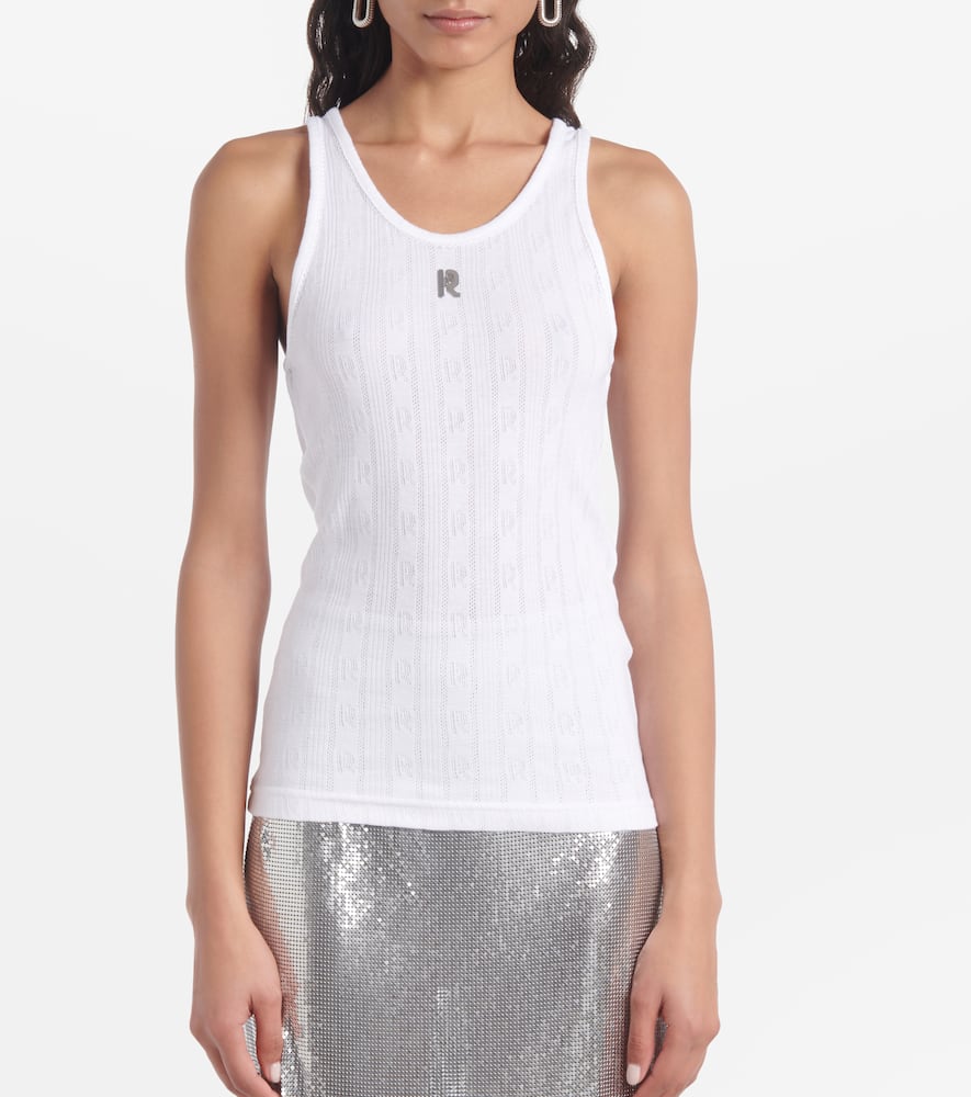 Semi-sheer cotton T-shirt