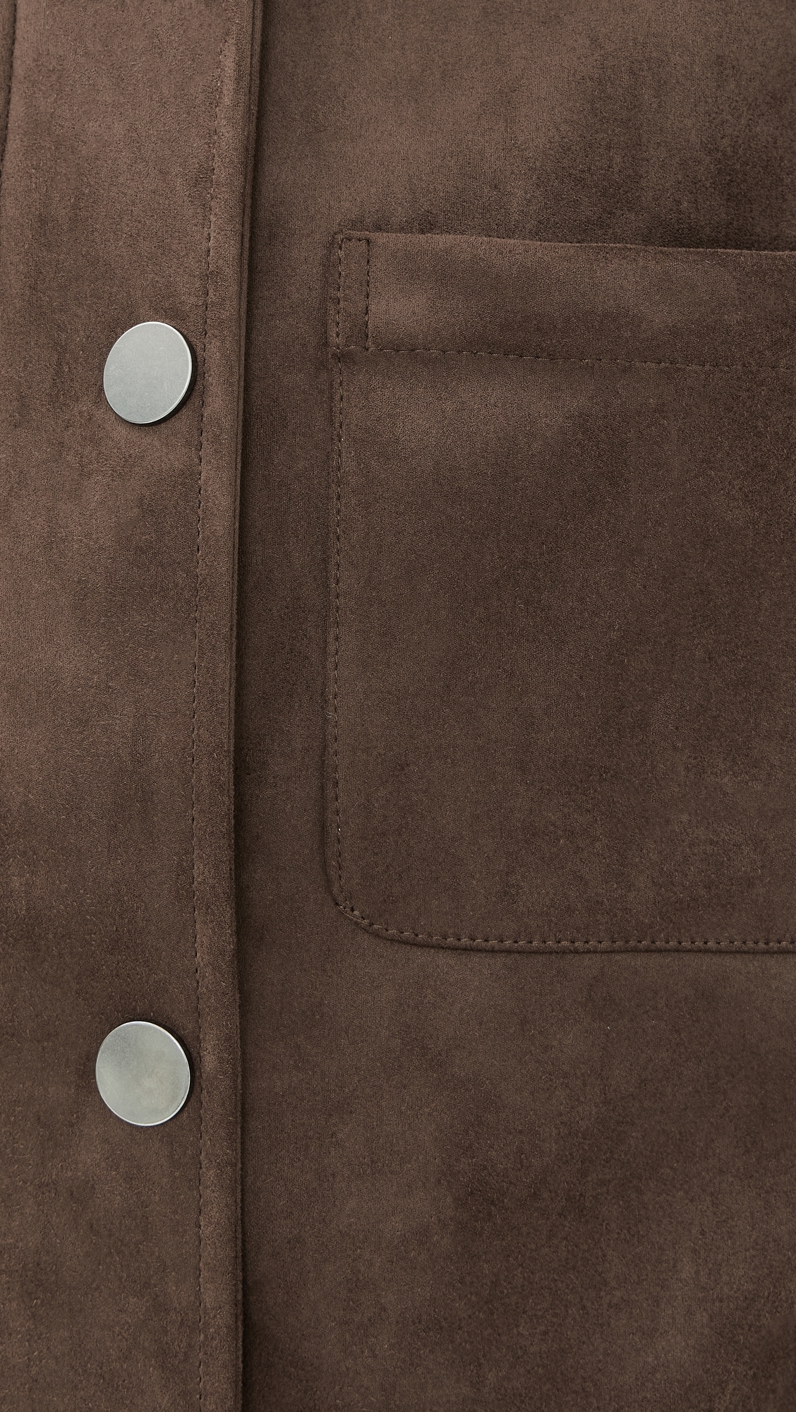 Rowan Faux Suede Utility Jacket Coffee