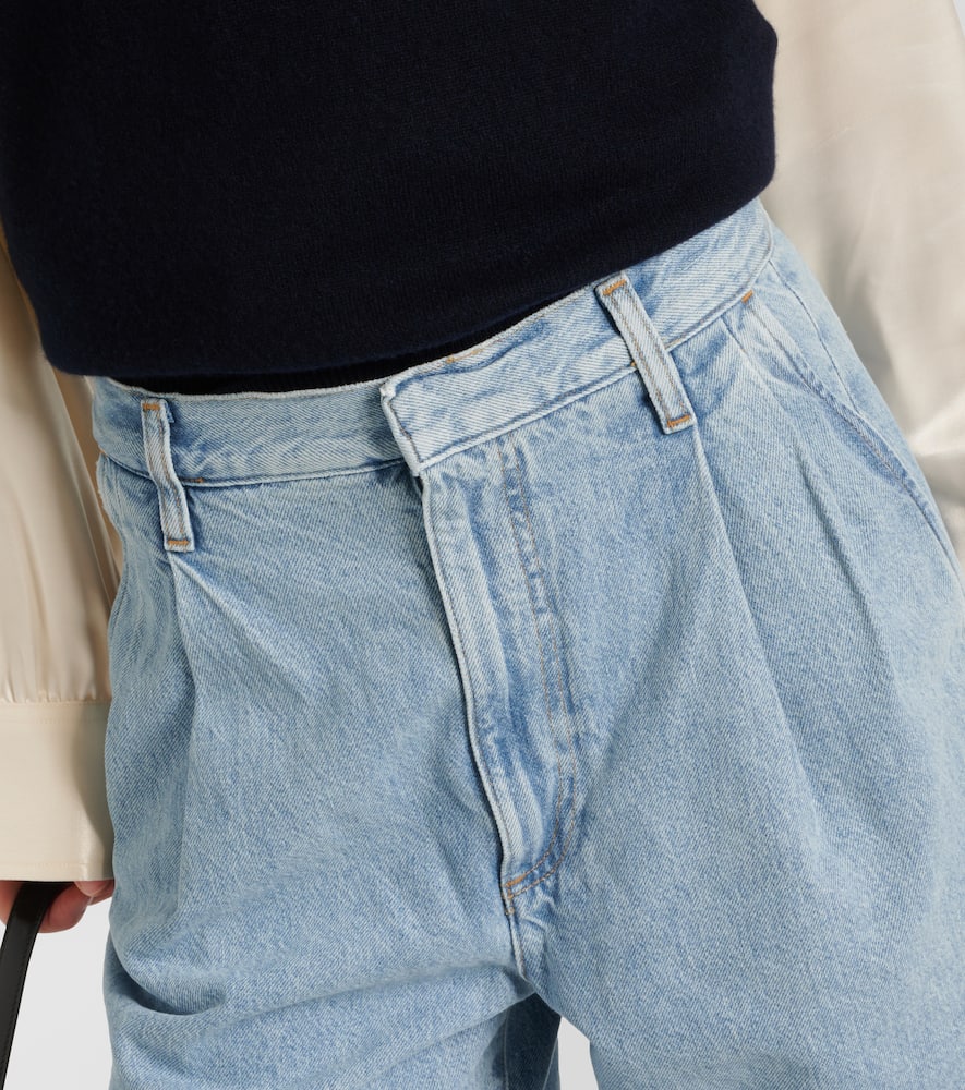 Denim maxi skirt