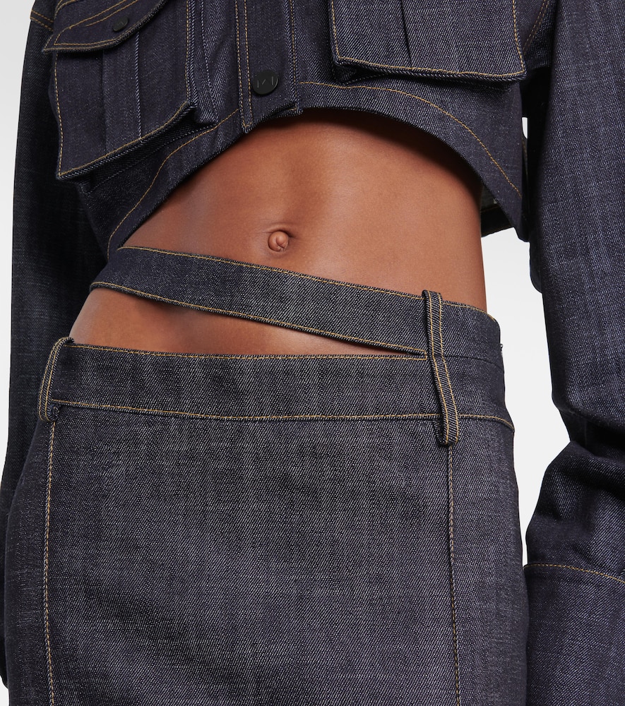 Ararat denim maxi skirt