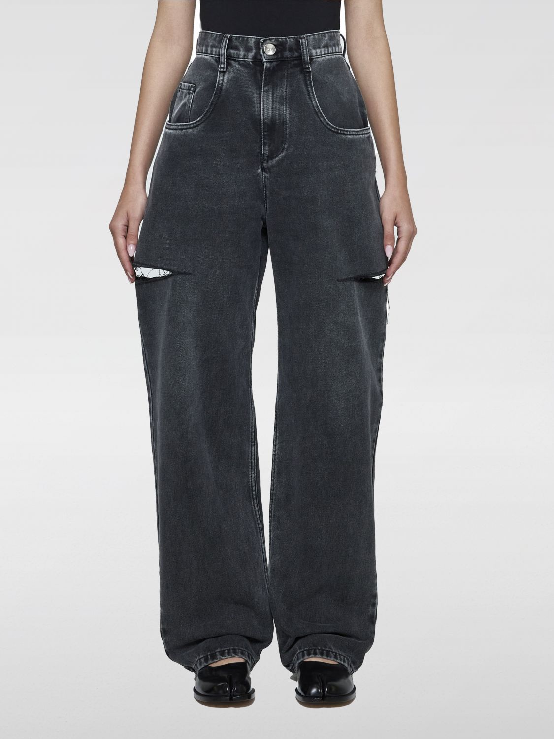 Jeans Woman color Black