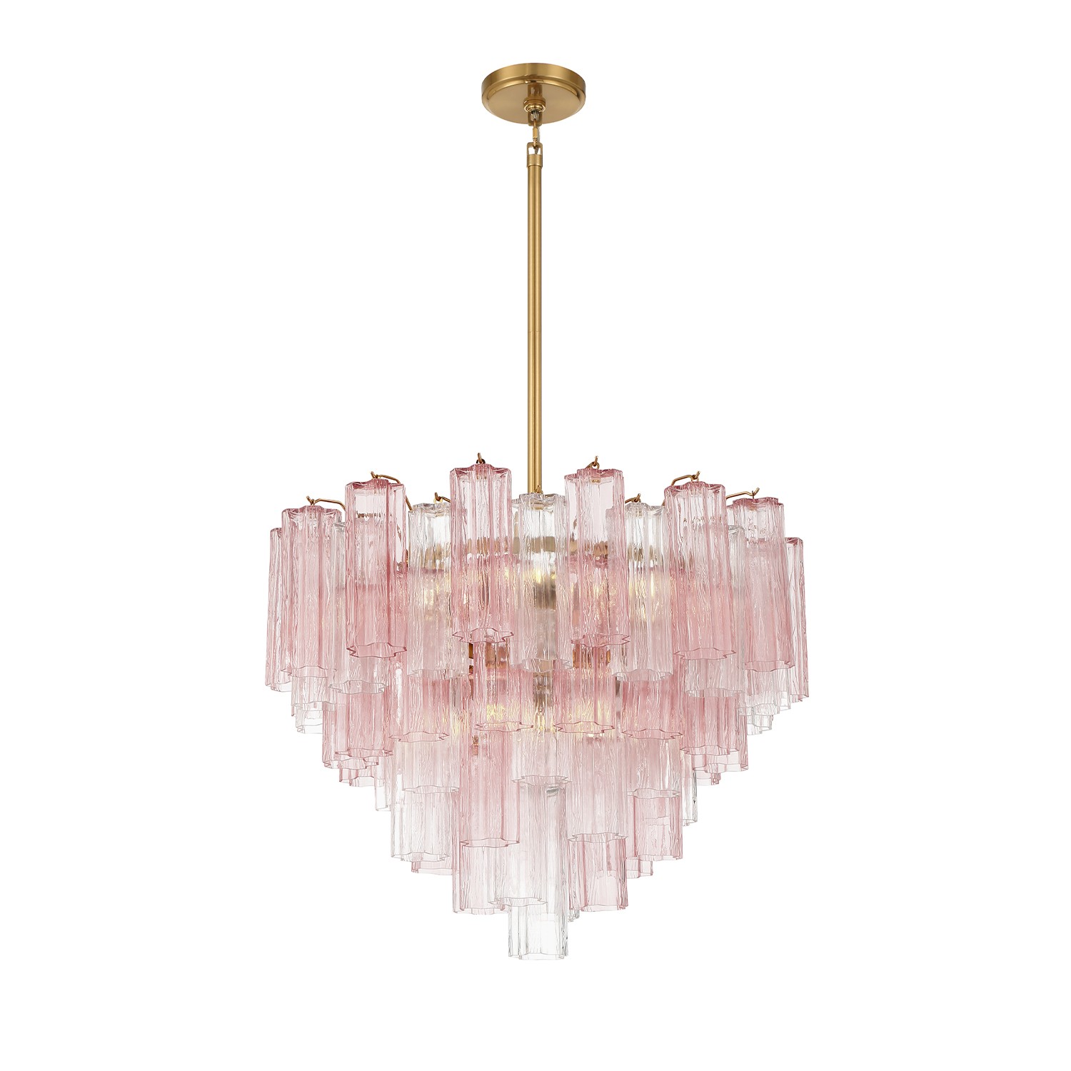 Aged Brass Chandelier from the Addis Collection