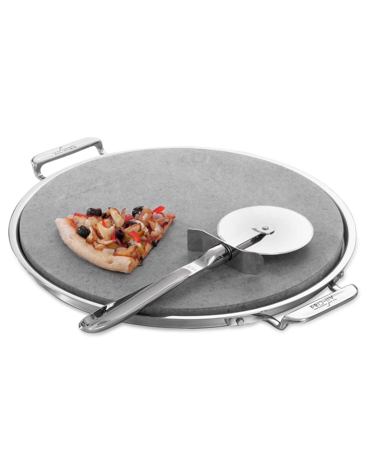 Gourmet Accessories 3-piece Pizza Baker Set - Silver