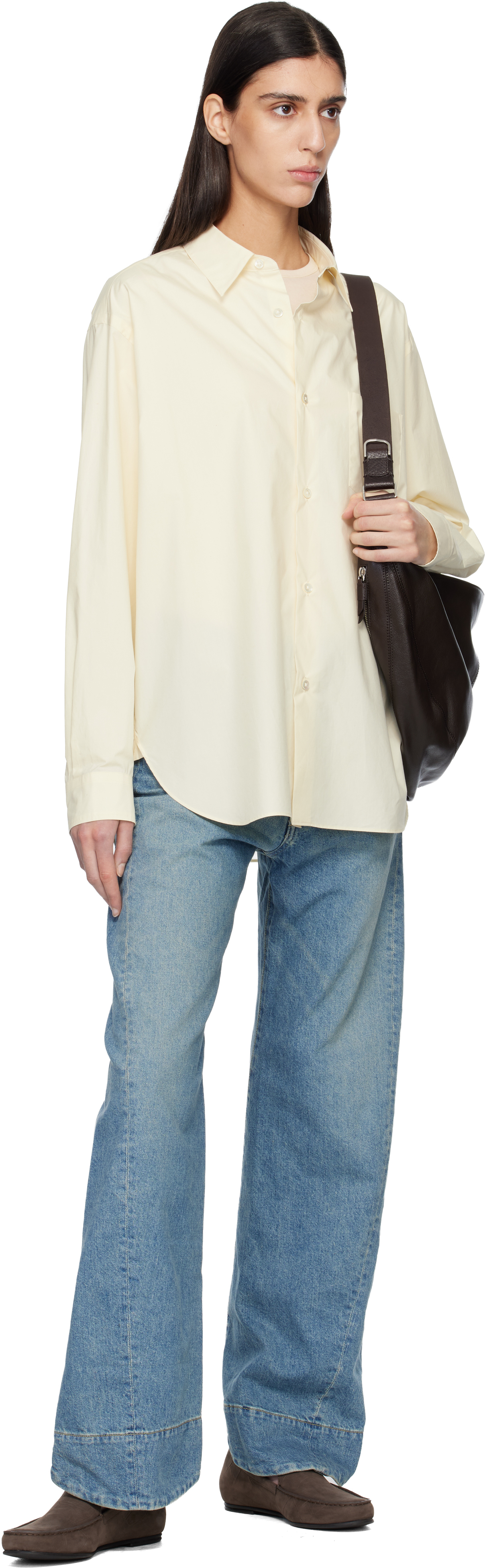 Blue Twist Cut Jeans