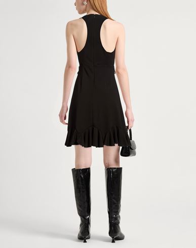 Woman Mini dress Black Size L Polyester, Elastane