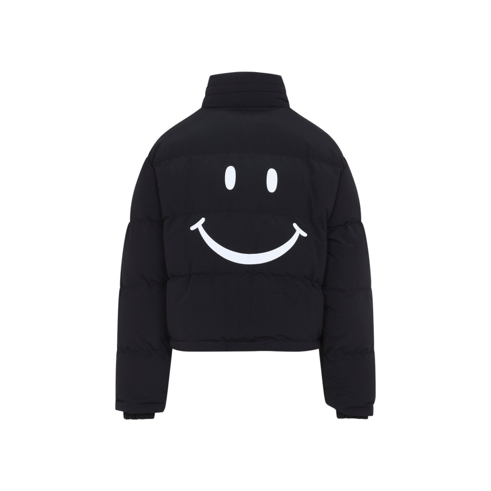Black Logo Turtle Neck Jacket