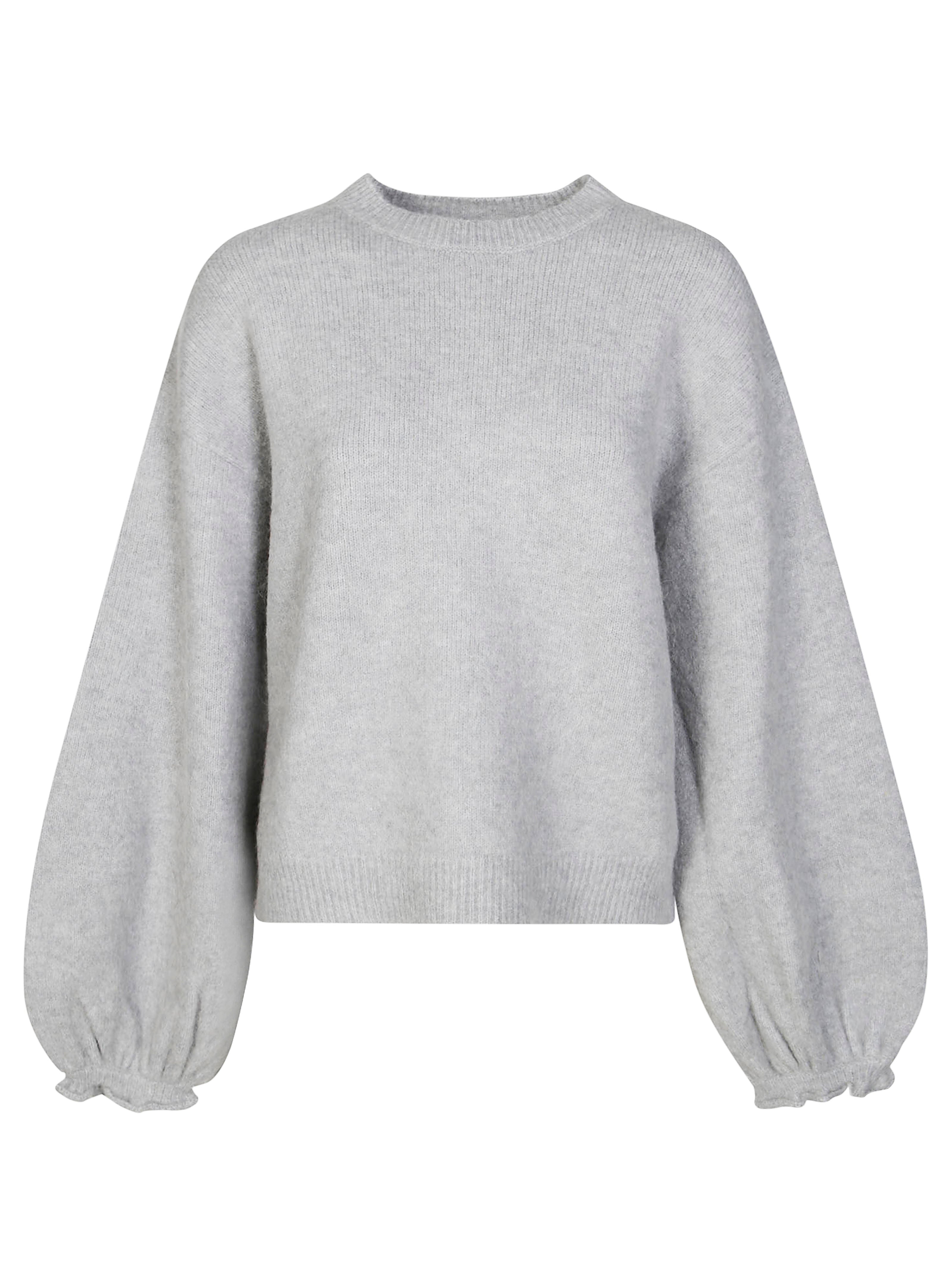 Wide-Sleeved Knitted Jumper