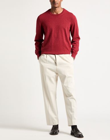 Man Sweater Brick Size 40 Cashmere