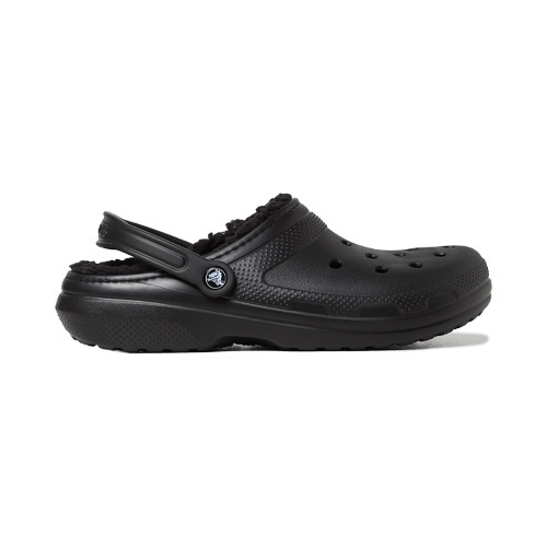 Crocs 22FW CROCS 크록스 남성 퍼 샌들 블랙/베이지 CR203591