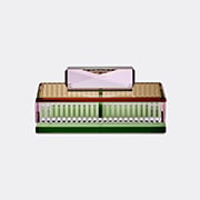 'favored' Crystal Card Box With 2 Decks Of Cards, Multicolor