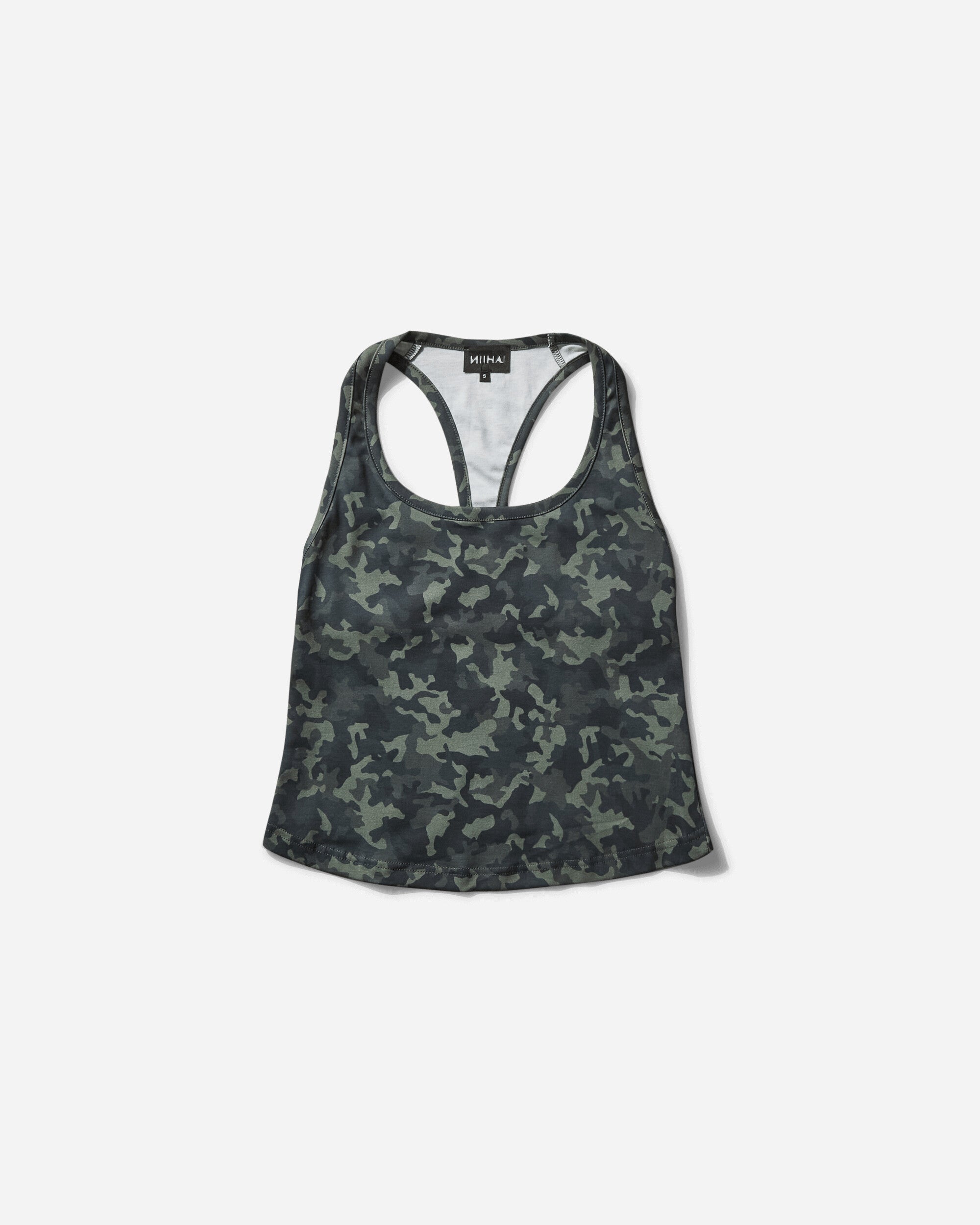 Women s Camo Print Vest Top Green