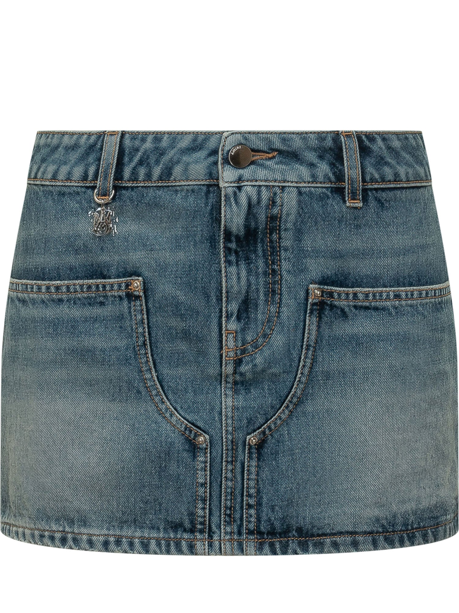 Classic Mini Skirt with Button Closure