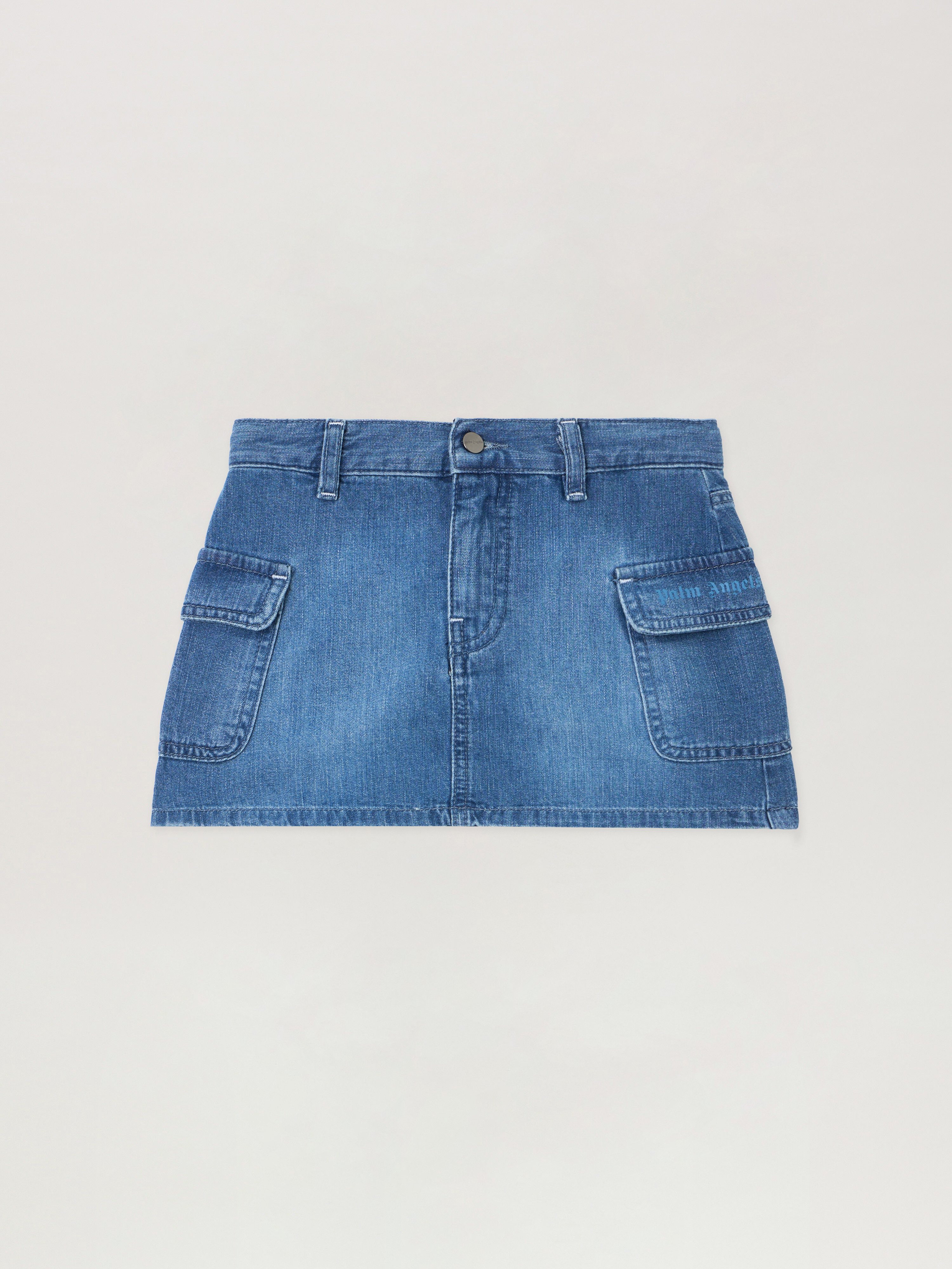 Cargo Mini Skirt Chambray Kids  Celeste/light Blue