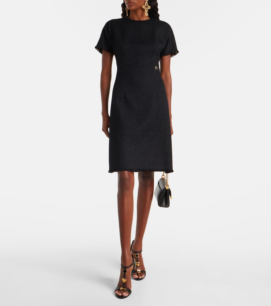Wool-blend minidress