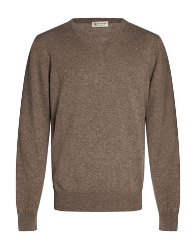Man Sweater Khaki Size 42 Cashmere