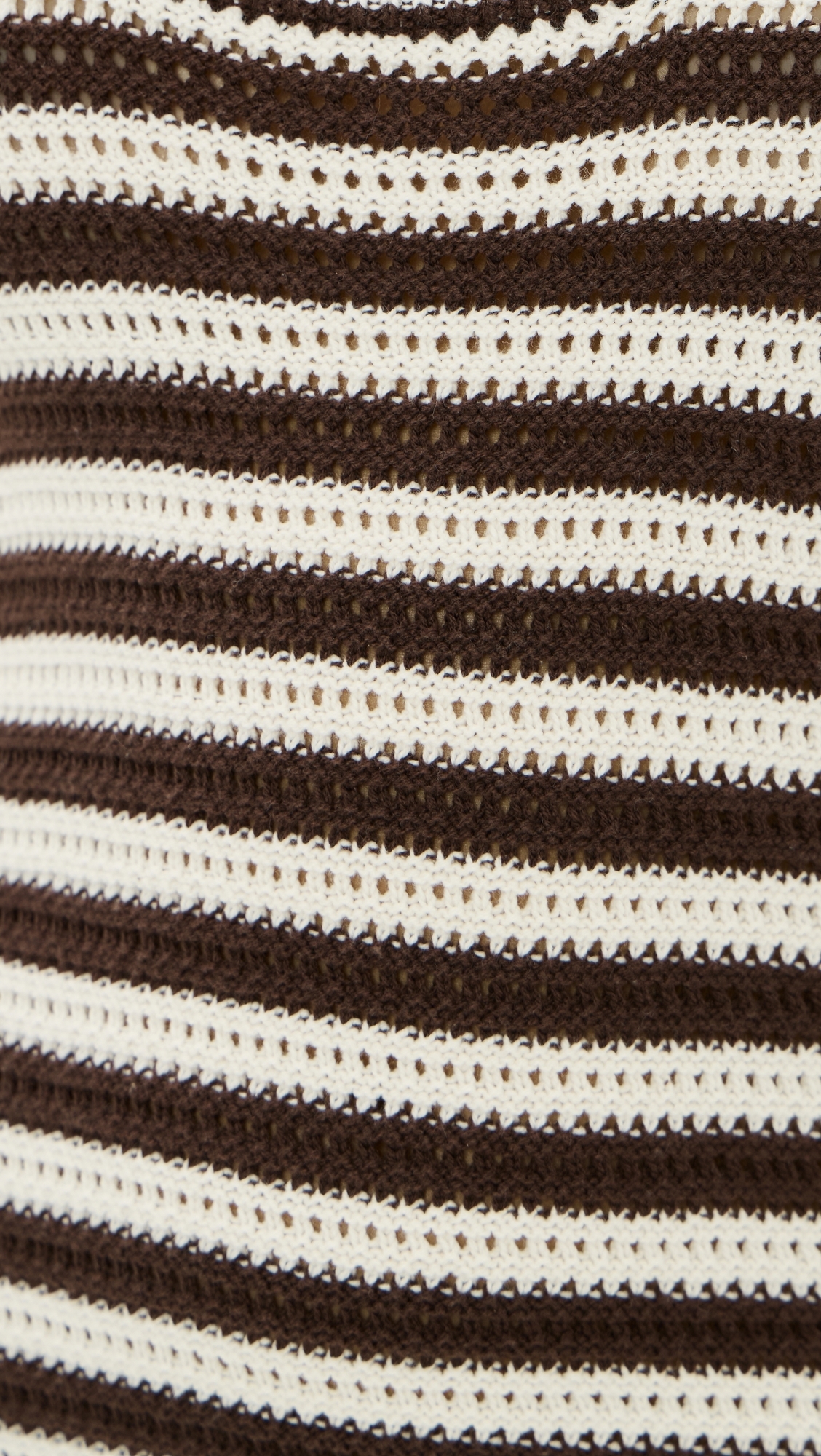 Archive Sweater Mini Dress Brown/White Stripe