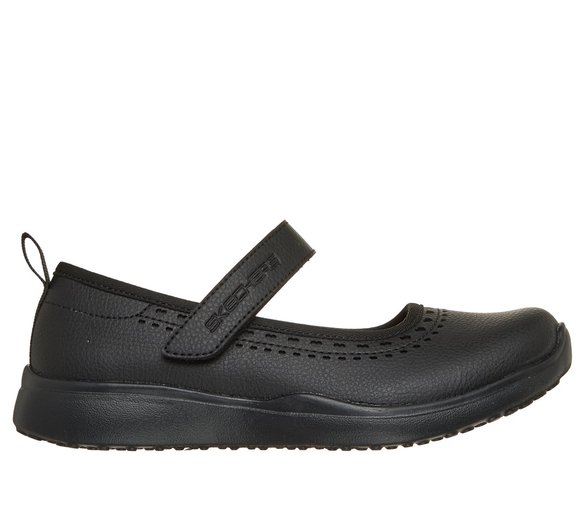 Skechers Girls Microstrides - Sugar Step Shoes in Black, 12.5, Machine Washable