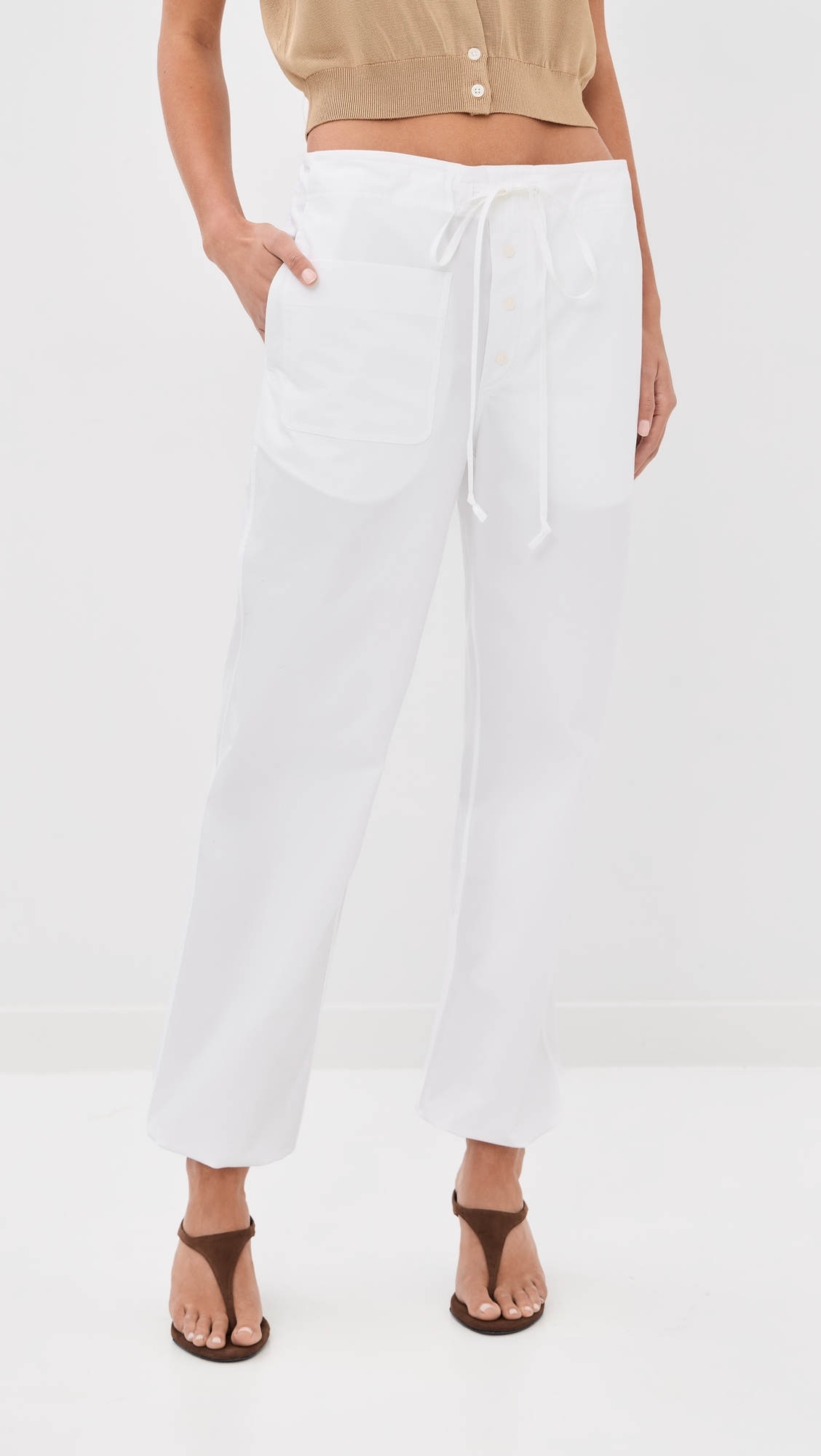Cargo Trousers White