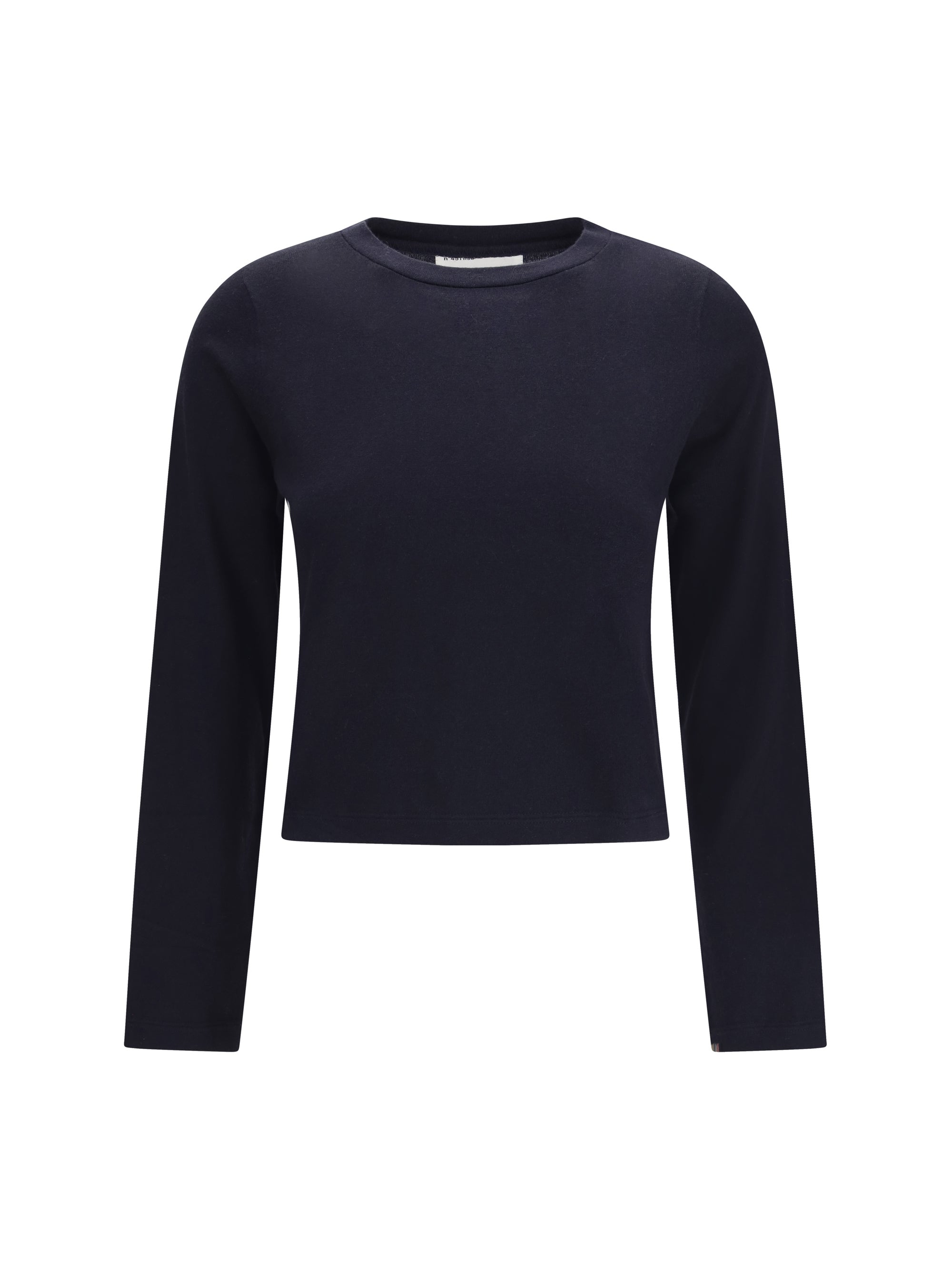 Cotton-Cashmere Blend T-Shirt — Navy