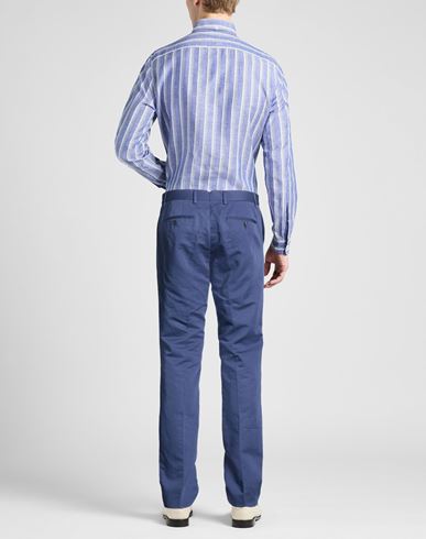 N°14 Savile Row Man Pants Blue Size 34 Cotton, Linen