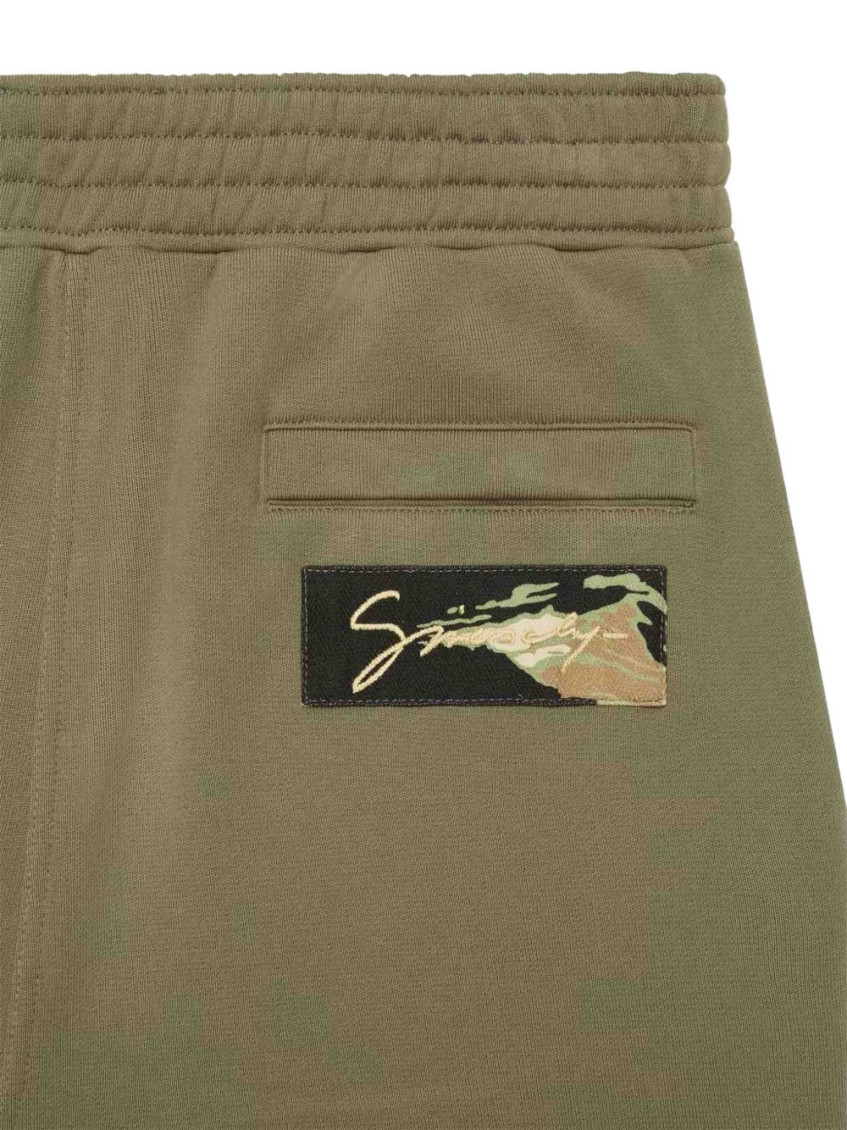 Khaki Elastic Waistband Sweatpants