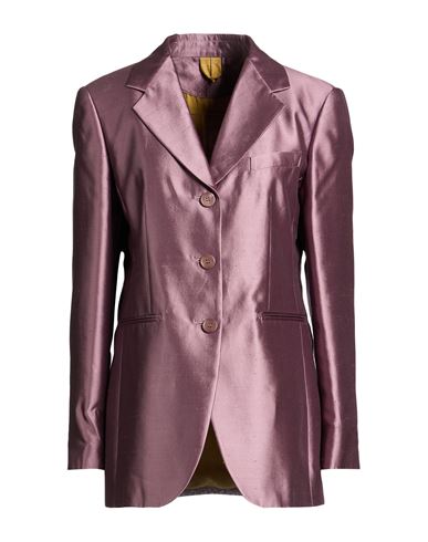Woman Blazer Mauve Size 10 Silk, Cotton