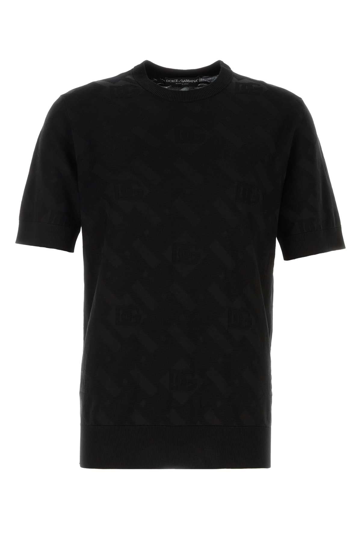 Silk Knit Sweater — Black