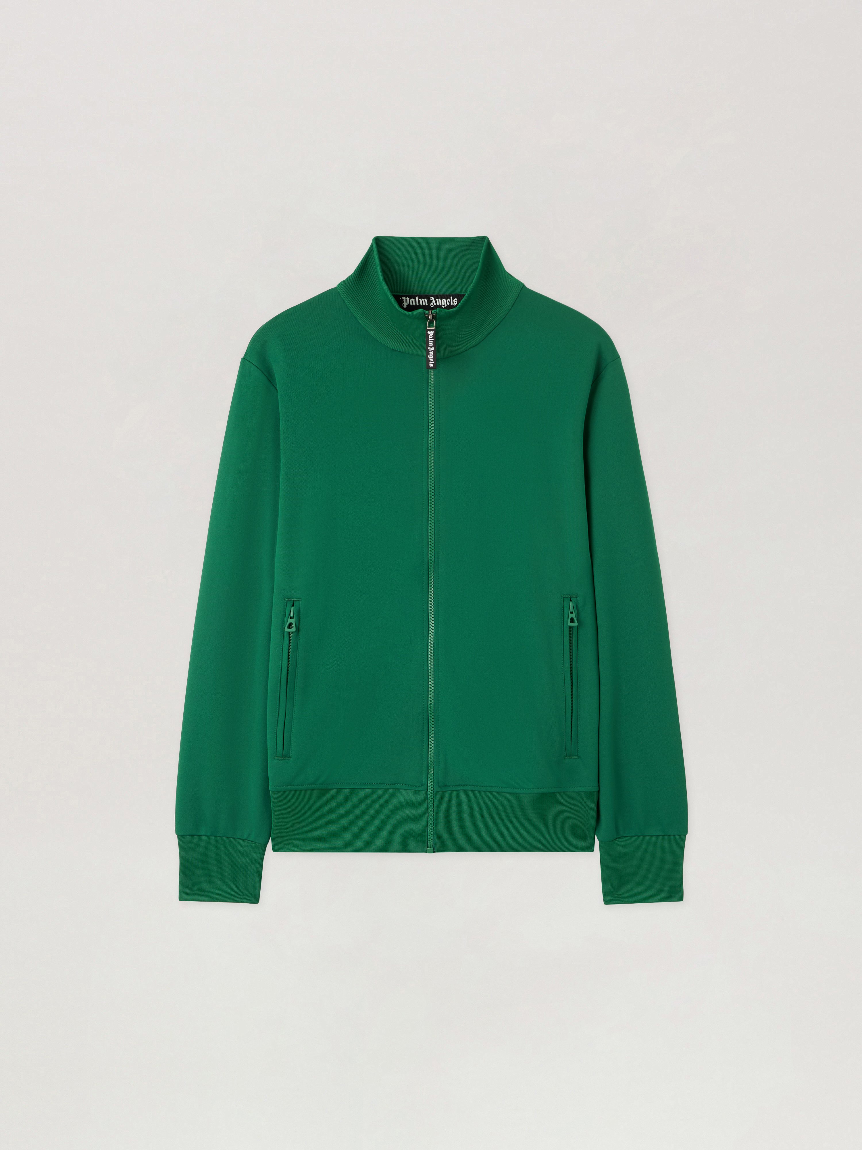 Back Curved Logo Track  Top Man  Green Black