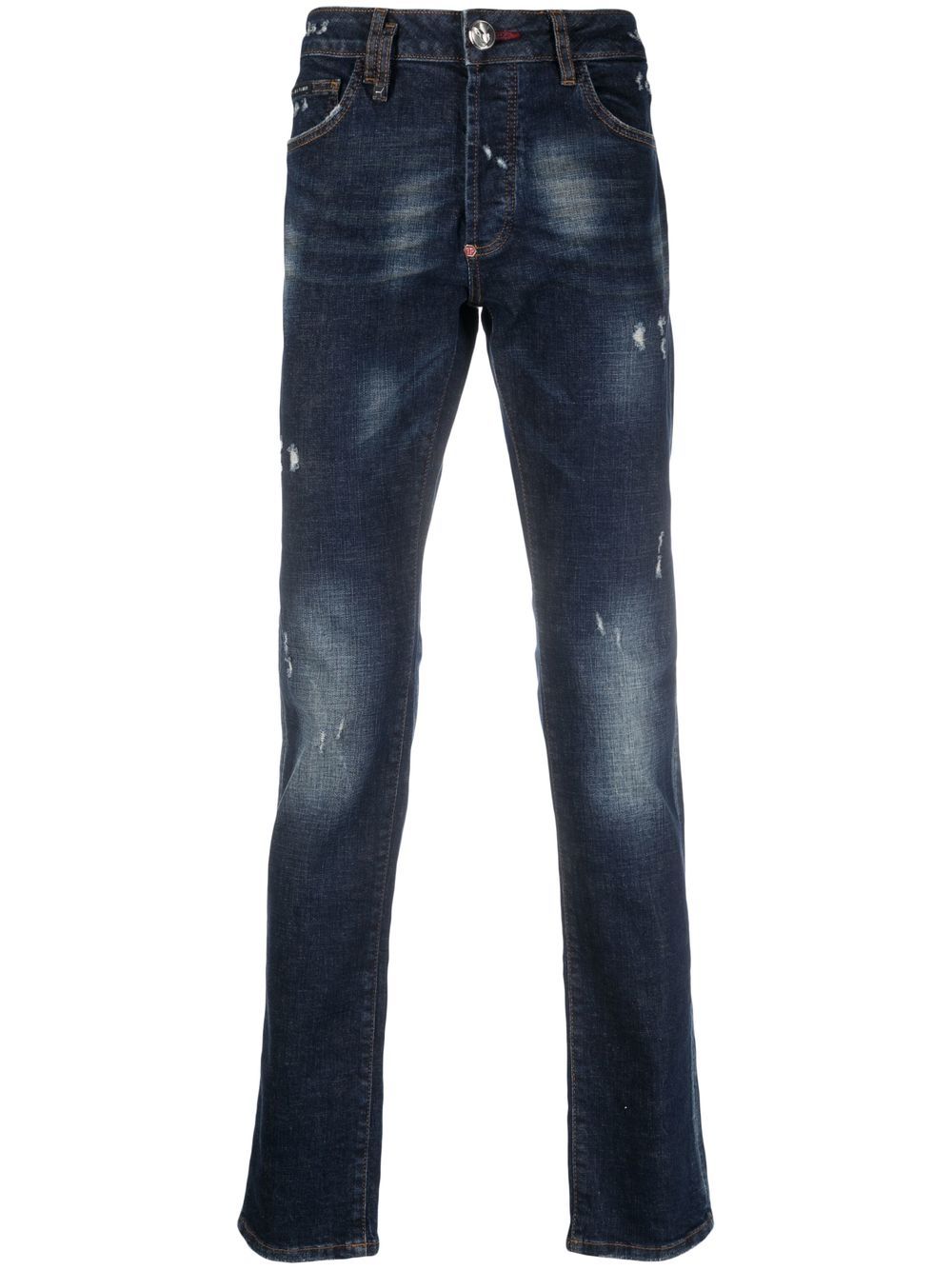 Super Straight Cut distressed jeans - Blue
