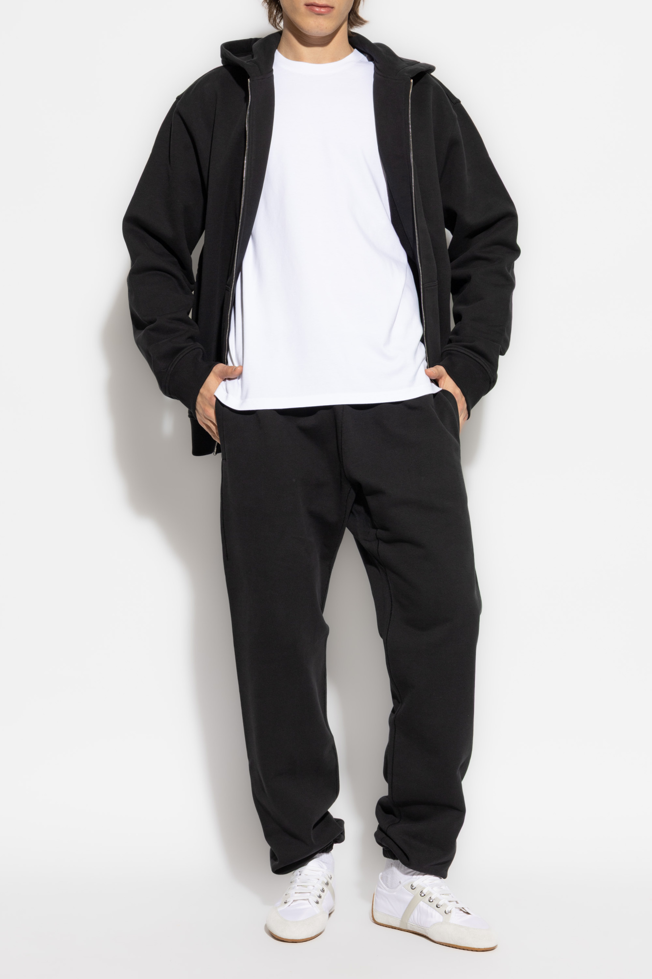 Sweatpants With Printed Logo, Men's, Black