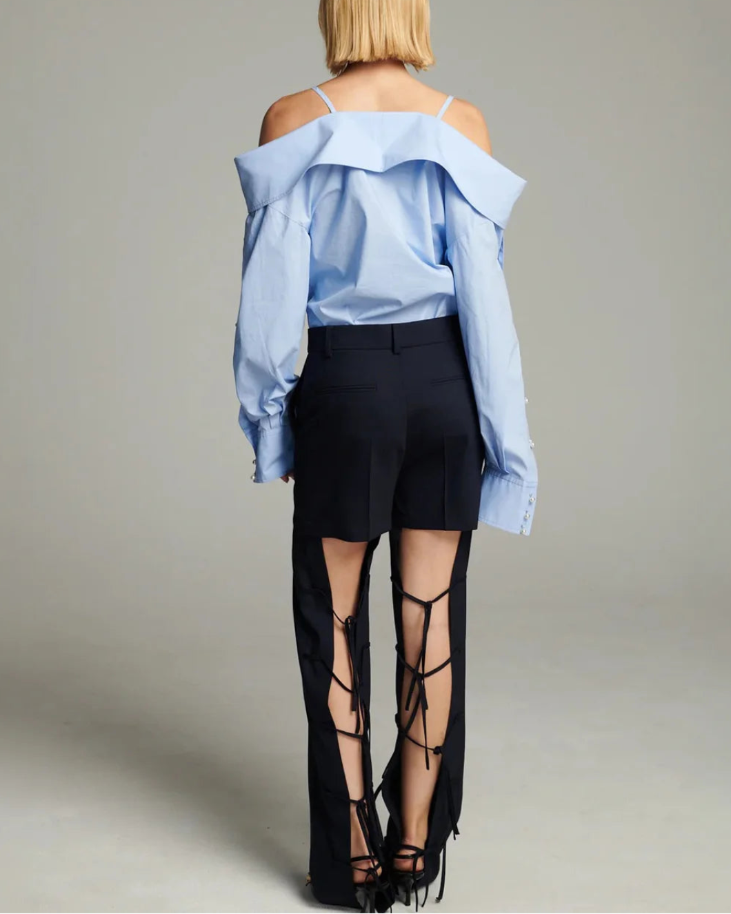 Snap Spaghetti Strap Shirt
