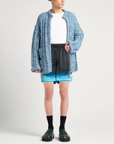 Man Shorts & Bermuda Shorts Black Size L Silk