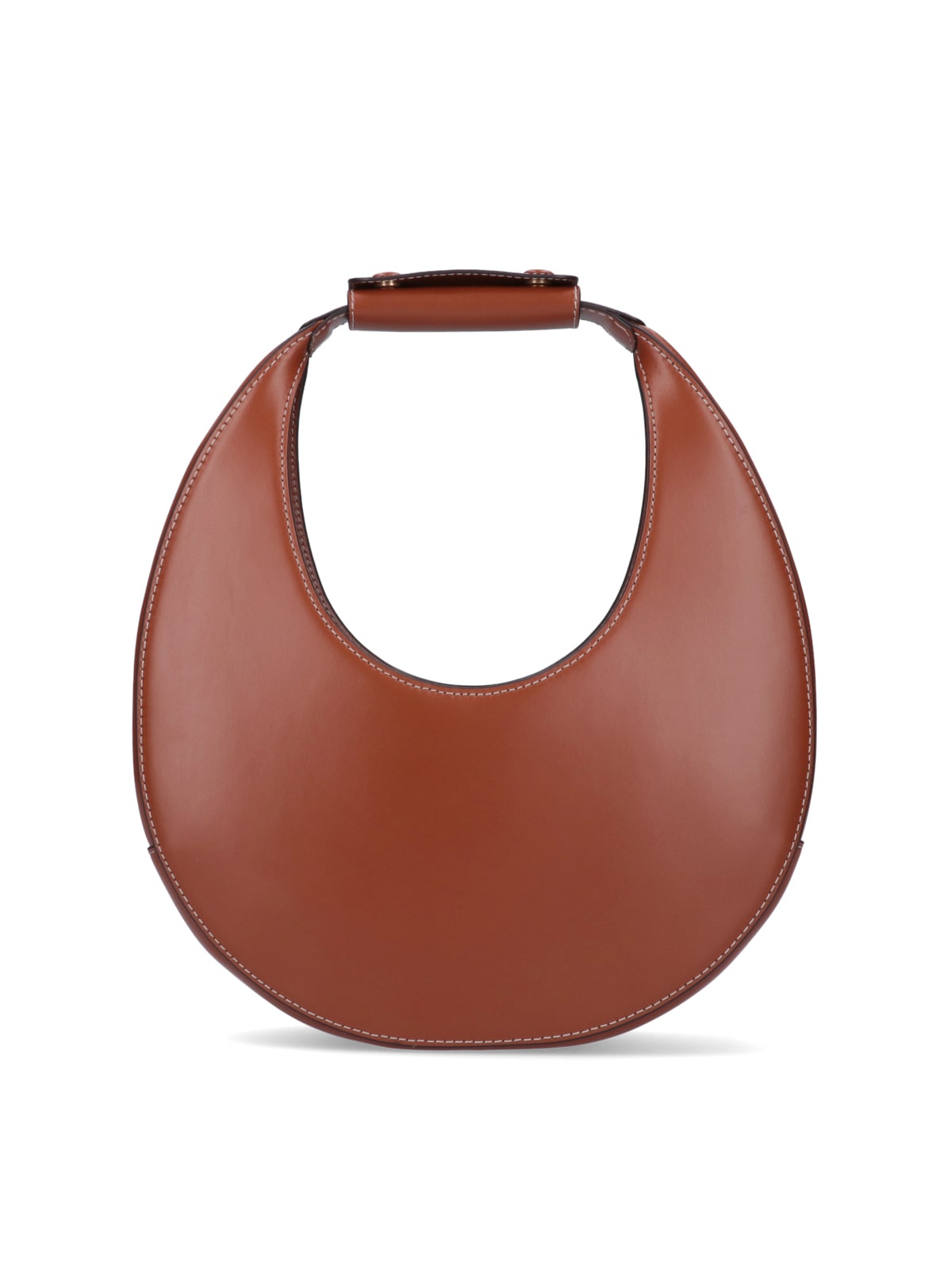 Moon leather shoulder bag - Brown