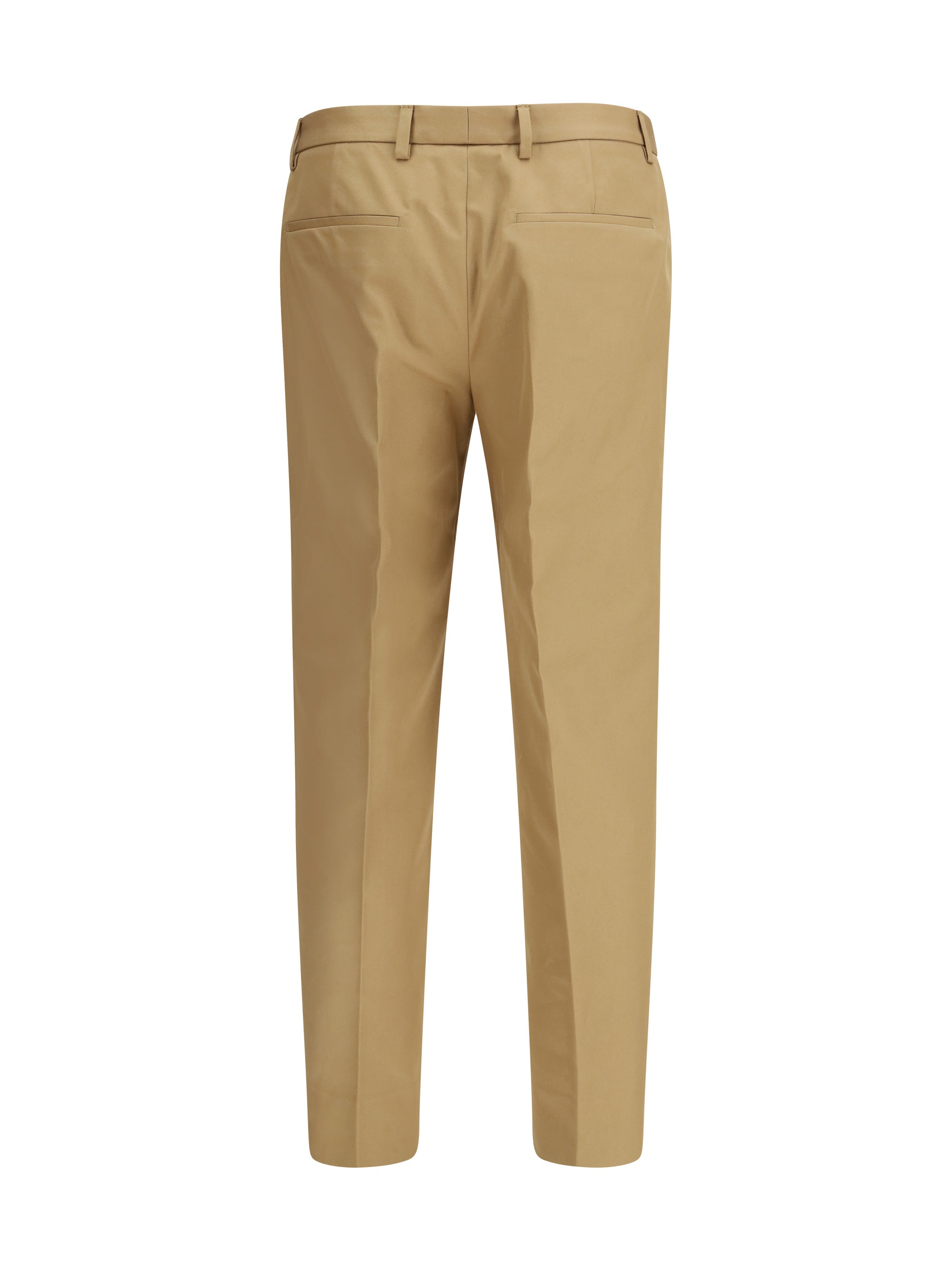 Cotton Trousers — Beige