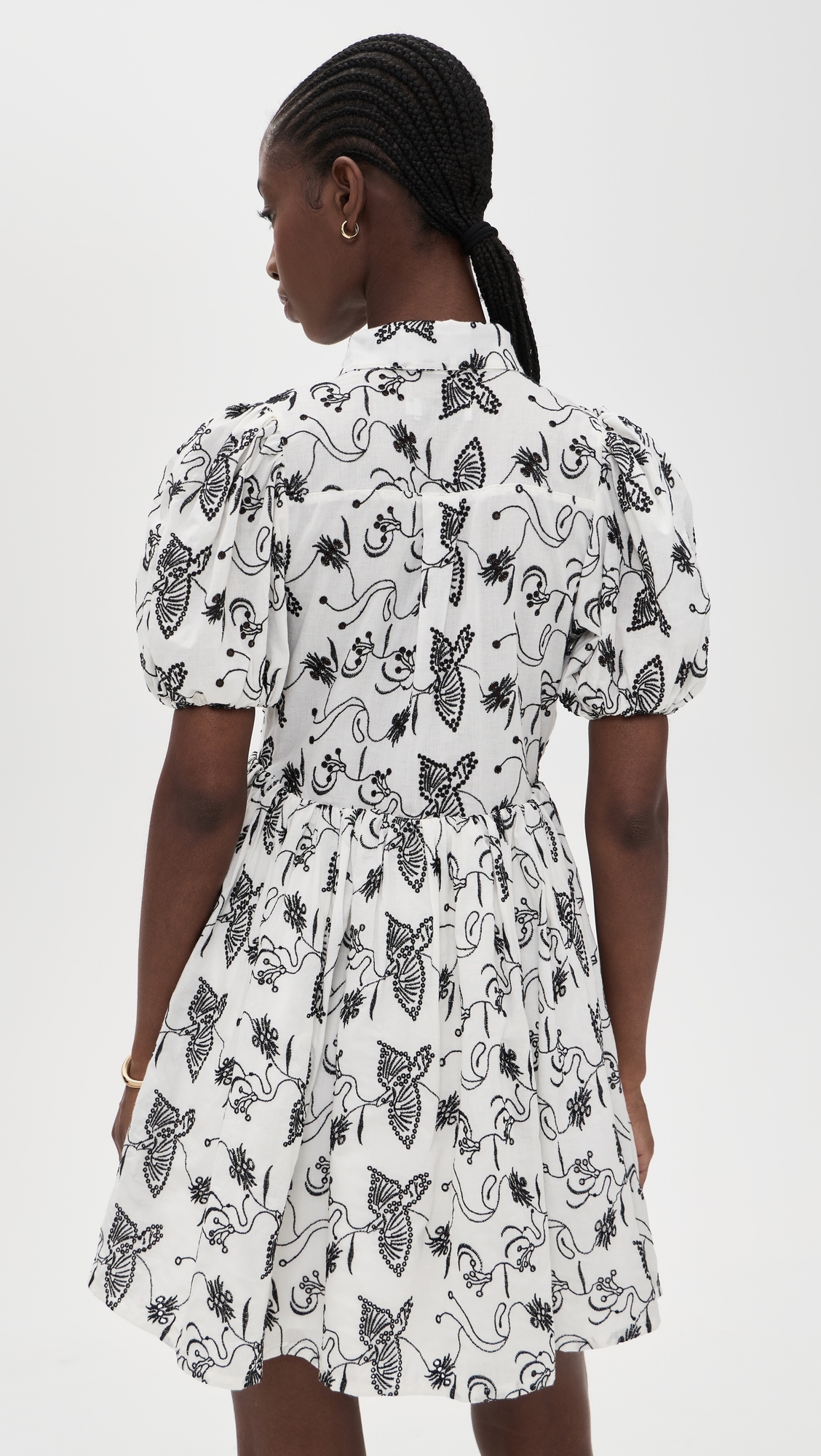 The Sundown Dress Keel Eyelet Bird Off White
