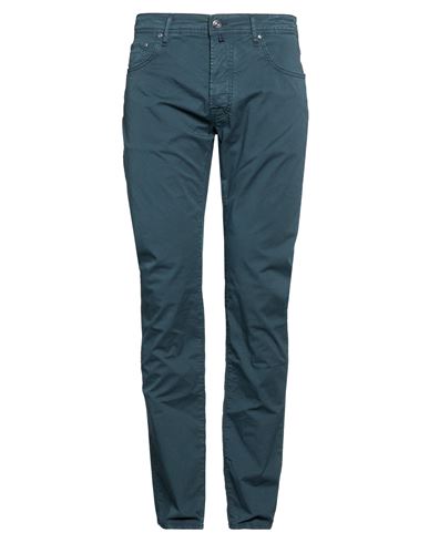 Jacob Cohёn Man Pants Dark green Size 34 Cotton, Elastane, Polyester