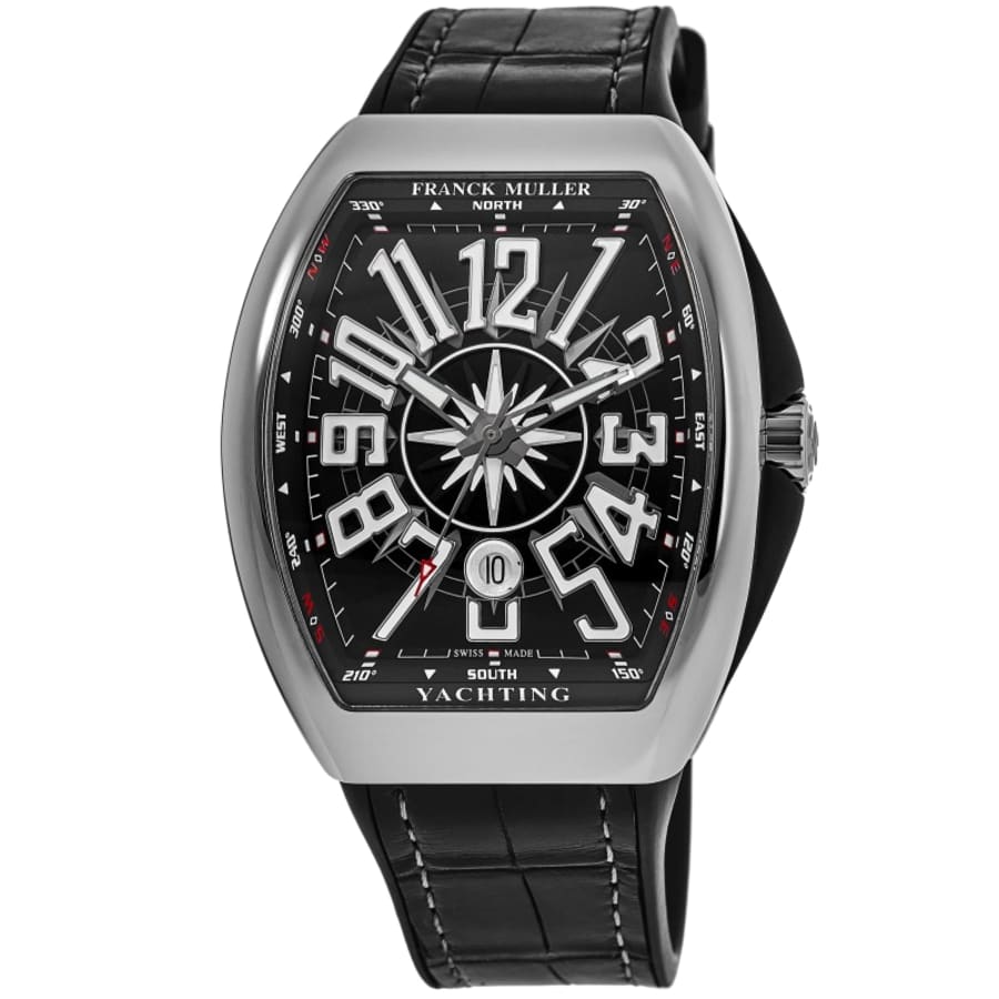Vanguard Yachting Black Dial Rubber Strap Men's Watch V 45 SC DT YACHT NR