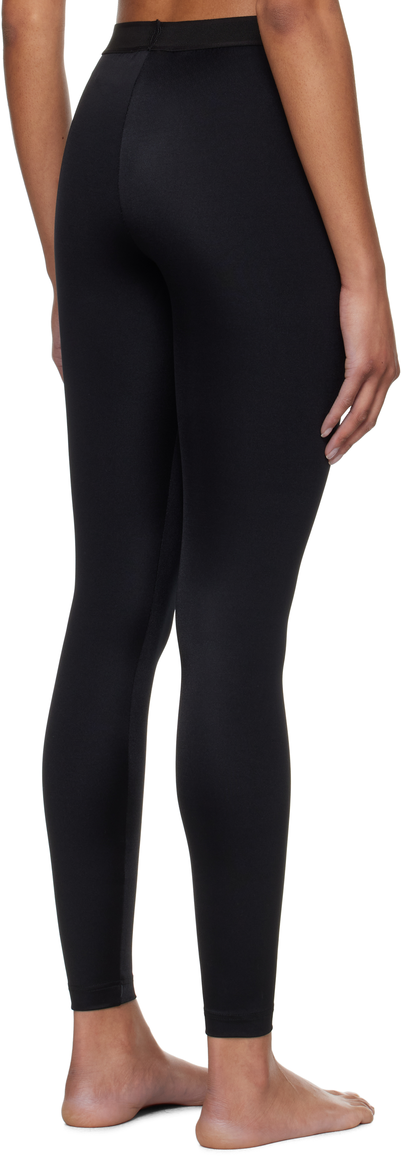 TOM FORD Black Lustrous Signature Leggings