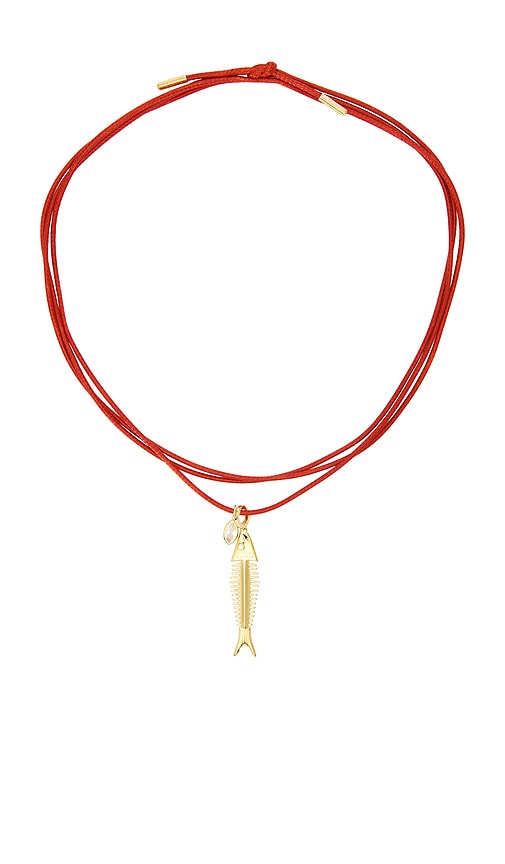 Eliou Spina Wrap Necklace in Red