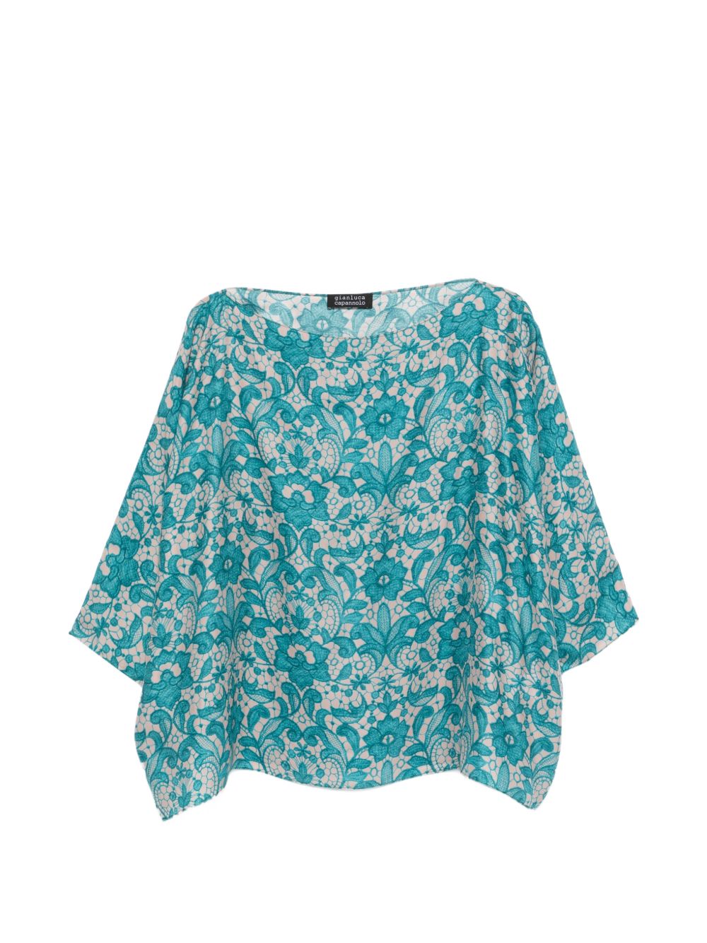 Laura printed silk blouse