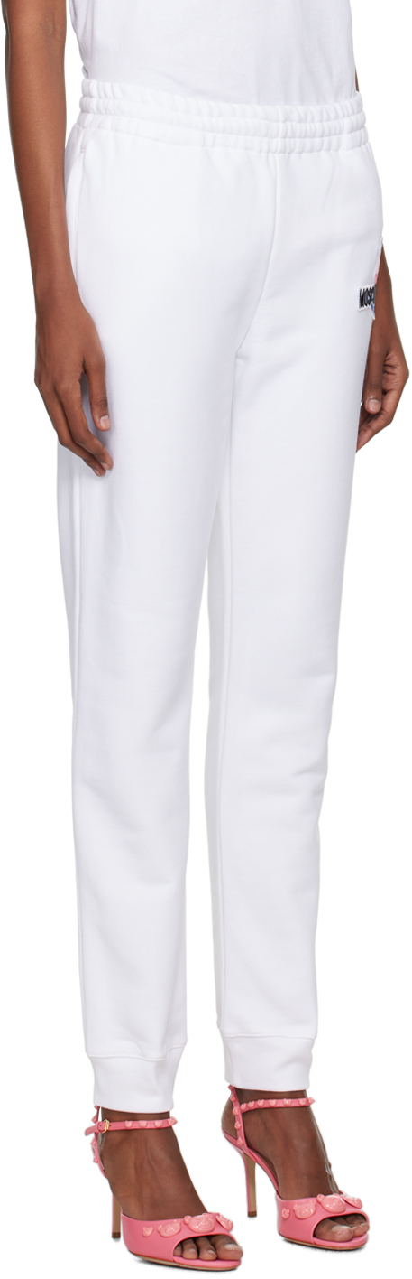 Moschino White Puzzle Bobble Lounge Pants