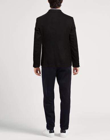 Man Blazer Black Size 40 Virgin Wool, Elastane