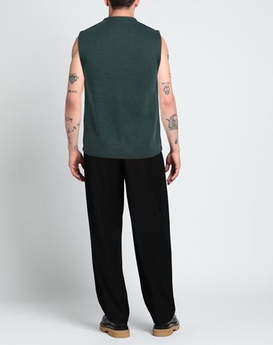 Man Cardigan Dark green Size S Wool, Acrylic